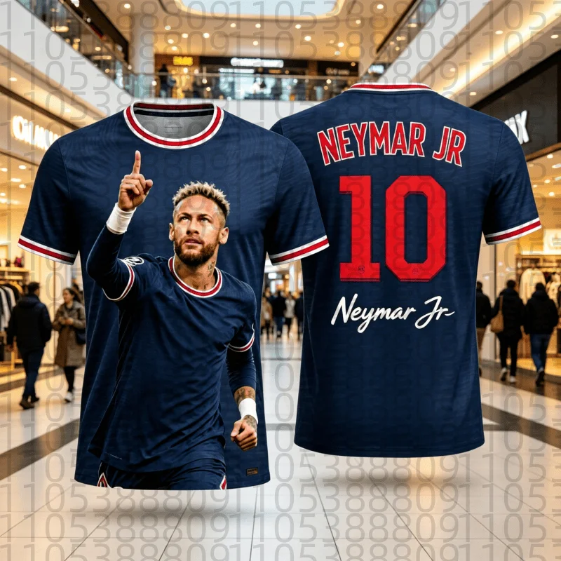 Nouvelle tenue de football Paris Saint-Germain domicile Neymar JR 10 Edition 2026 – Confortable et à séchage rapide – Essentiel pour la famille – Parent-enfant