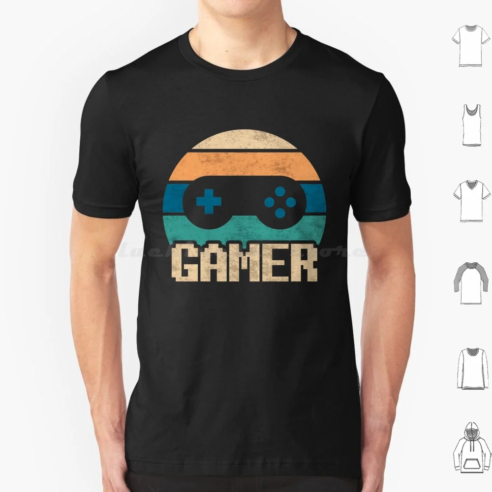 Rétro Gamer t-shirt coton hommes femmes bricolage impression Console de jeu vidéo contrôleur jeu Gamer jeu Pc jeu Ps3 Ps4 jeux vidéo
