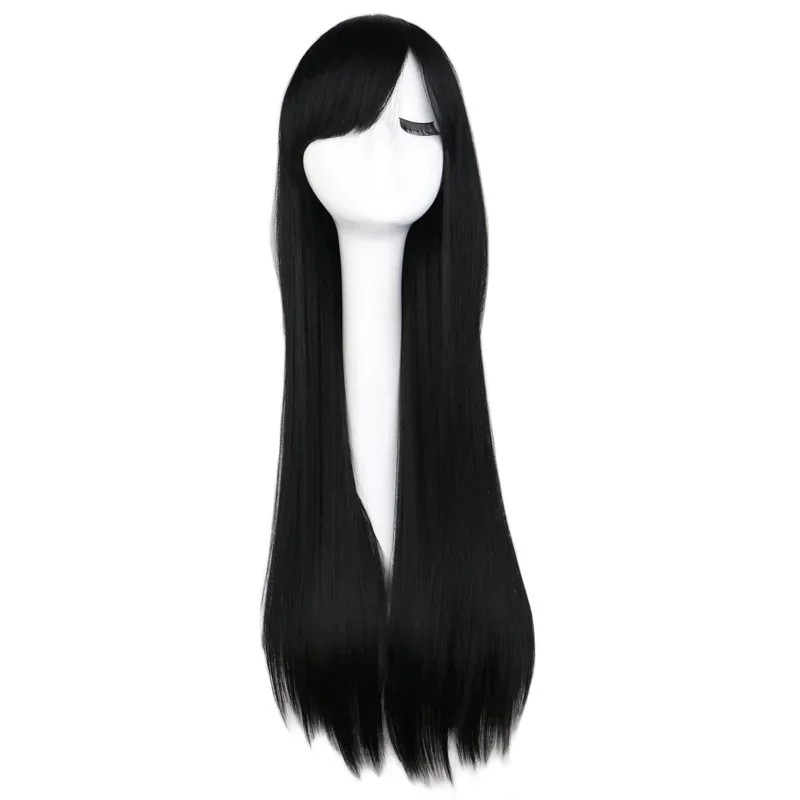 Lange gerade synthetische Cosplay-Perücke, Schwarz, Lila, Rosa, Blau, Silber, Grau, Blond, Weiß, Orange, Braun, Kunsthaar-Perücken, Cosplay Image