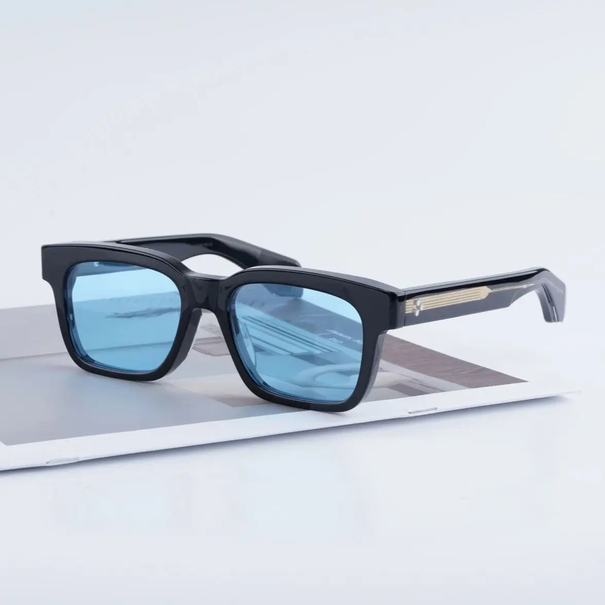 MOLINO Sonnenbrille, handgefertigt in Japan, Größe 55-19, Retro-Vintage-UV400-Designer-Brille für Männer und Frauen mit Box