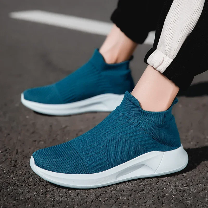 Herrenschuhe, leicht zu Fuß, Freizeitschuhe für Herren, Slip-On, atmungsaktiv, Unisex, für Herren und Damen, Schwarz, Größe 35–46, Zapatillas Hombre