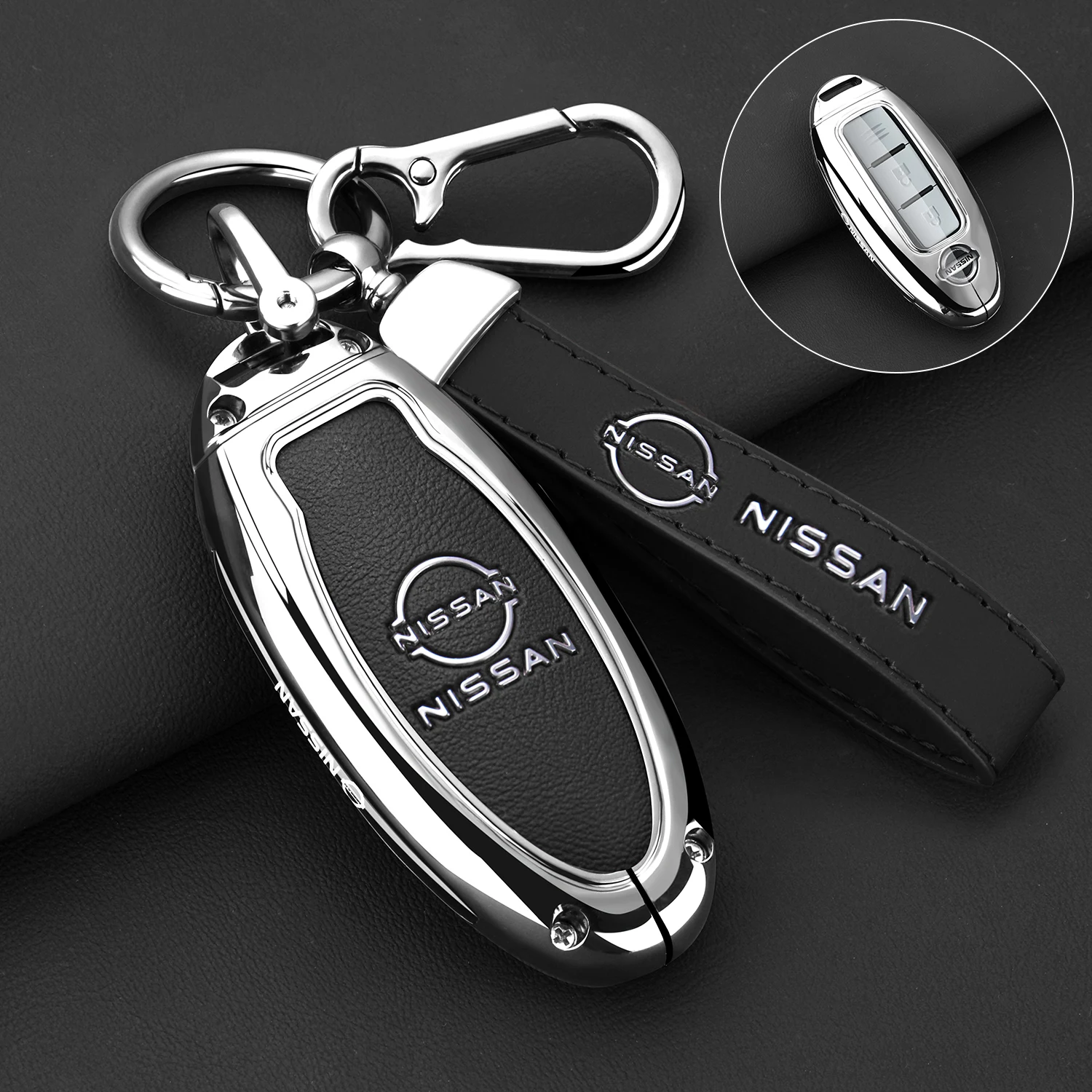 Zink-legierung Auto Fernbedienung Schlüssel Fall Abdeckung Für Nissan X-Trail Kicks T31 T32 Qashqai Juke J10 J11 Tiida altima Pathfinder Für Infiniti Image