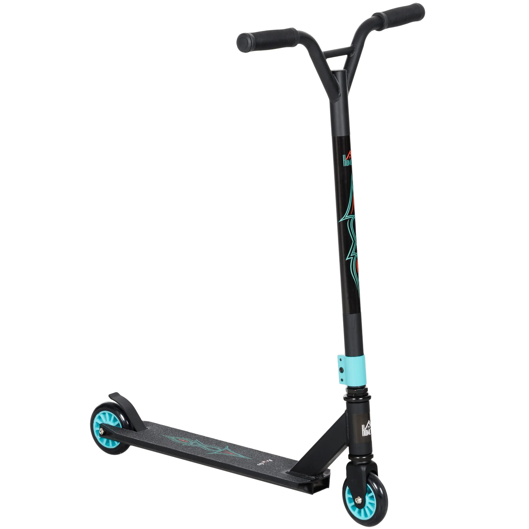 Stunt-Scooter mit ABEC 9 Kugellagern, 100mm Kunstleder-Rädern, Kick-Scooter für Kinder ab 14 Jahren, Trick-Roller & City-Pendler-Scooter Image