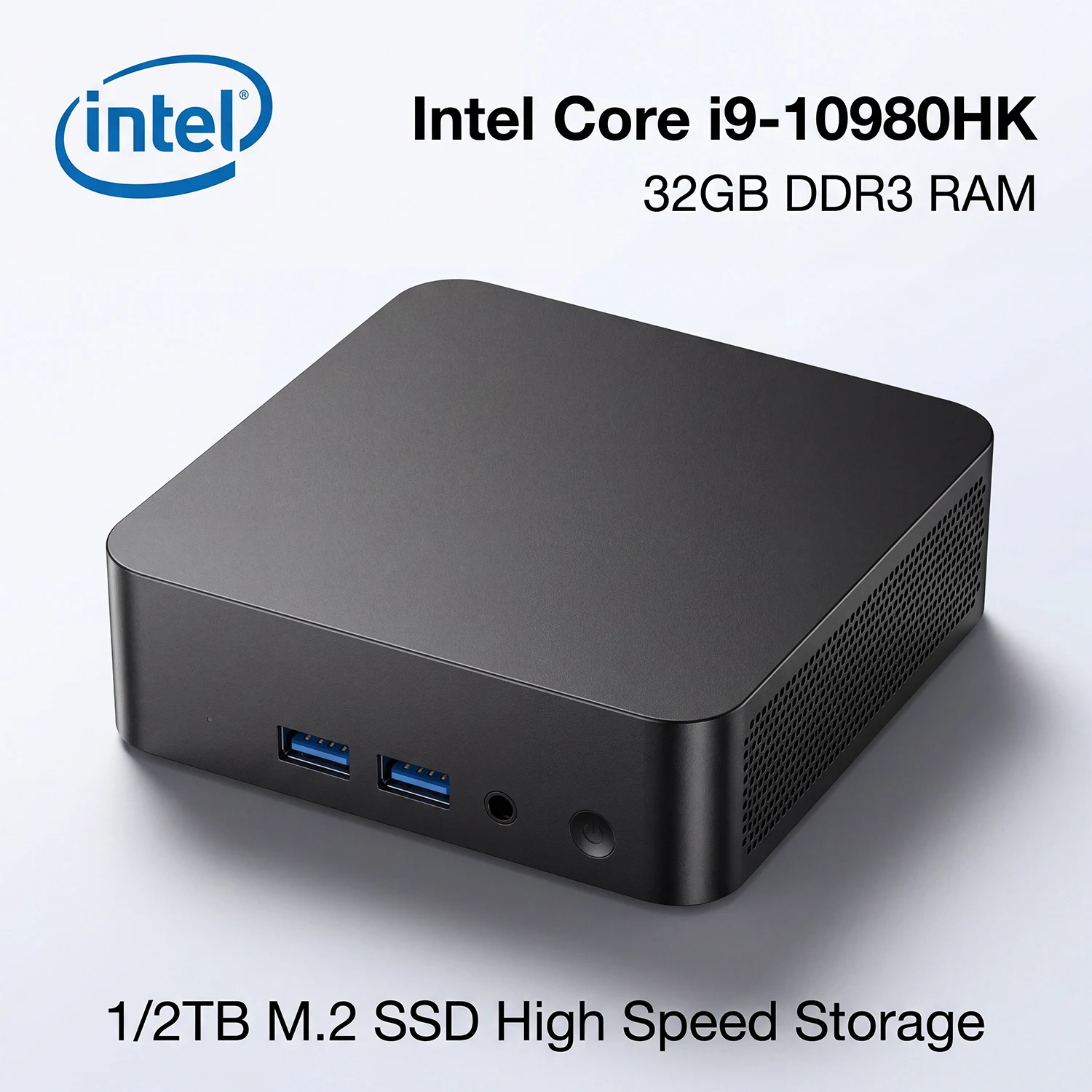 Ultra Compact Mini PC Intel I9-10980HK Windows 11 32GB RAM 2048GB SSD 4K 3.6Ghz Home Office Student Mini Desktop Computer