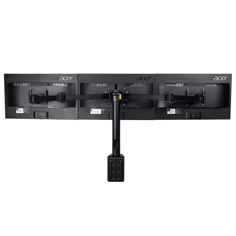 Dreifach-Monitorhalterung, voll bewegliche Tischhalterung, geeignet für drei LCD-Bildschirme, maximale Tragkraft 10 kg pro Arm, MONITORHALTERUNG Image
