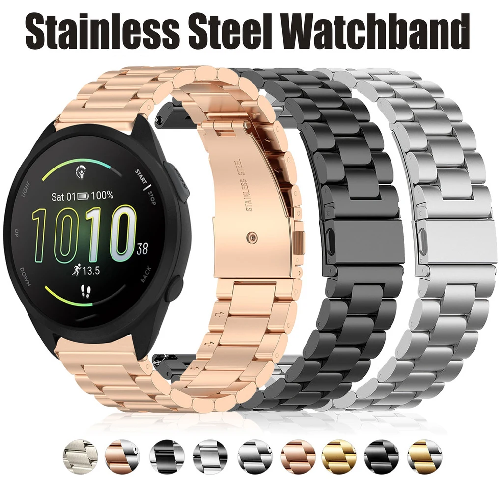 18/20/22mm Metall-Uhrenarmband für Garmin Forerunner 970 570 265 965 165 Venu 4 45/41mm Armband Active 6 5 Vivoactive 6 Image