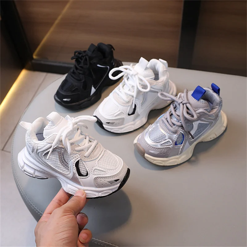 2026 neue Frühjahr Kinder Schuhe Mesh Atmungsaktive Kinder Sport Schuhe Outdoor Tennis Mode Mädchen Jungen Turnschuhe EU 21-36