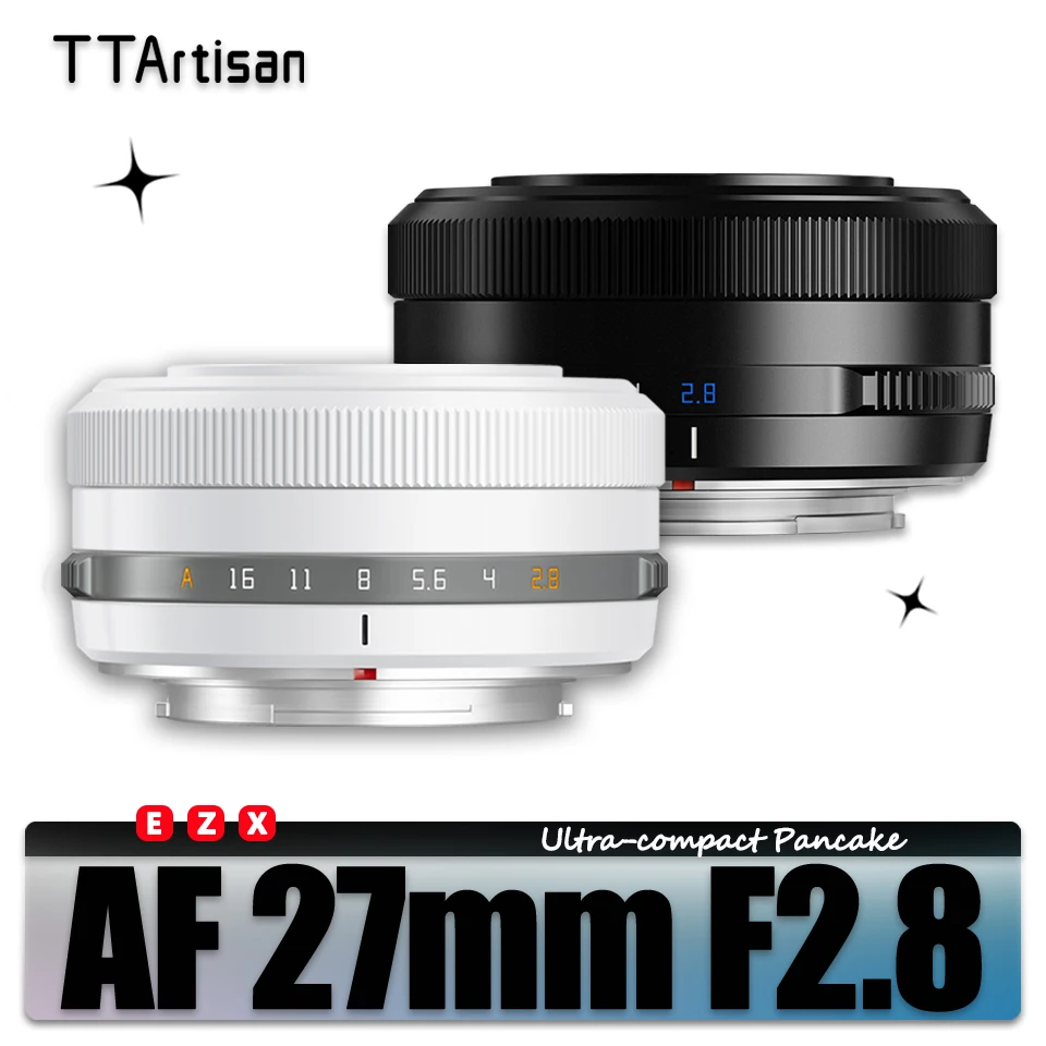 TTArtisan AF 27 mm F2,8 APS-C spiegelloses Kameraobjektiv für Sony A5000 A7RIII ZVE10 Fuji XA7 XT30 XT100 XE4 Nikon Z50 Z5 ZFC Image