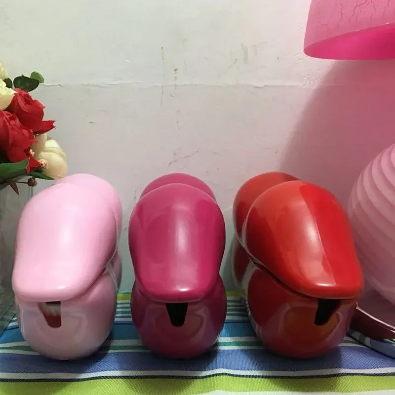 New Lip Shaped Telephone Novelty in Red Pink Rose Red - Corded Landline Desk Phone for Home Hotel Office Decor
