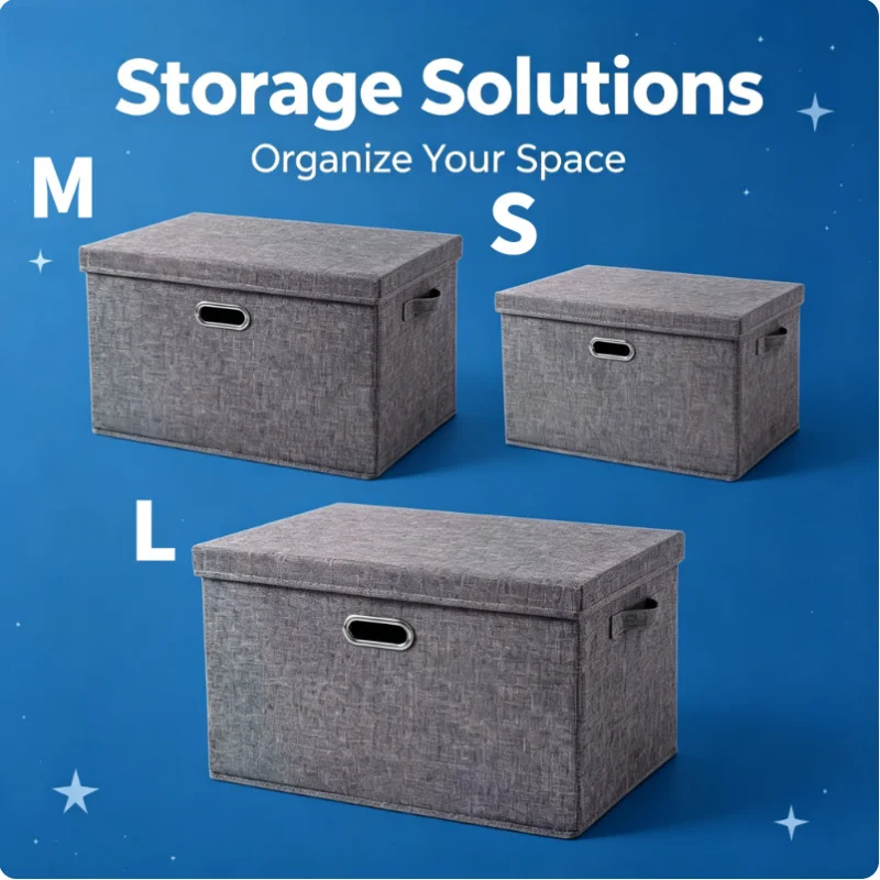 3er-Pack Würfel-Aufbewahrungsboxen mit Deckel, faltbar, waschbar, aus Vliesstoff, Organizer für Kleiderschrank, Kleidung, Spielzeug, Kinderzimmer, Büro