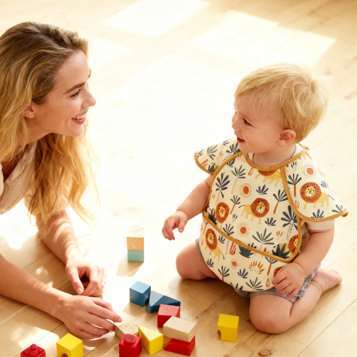 Elinfant Neue Mode Muster Wasserdichte Tasche Mittagessen Fütterung Lätzchen Wiederverwendbare Baby Lätzchen Nette Kinder Baby Schürze Kinder Spucktücher Image