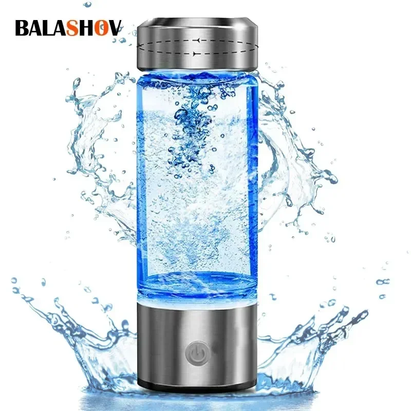Tragbarer Wasserstoffreicher Wasserbecher Wasserstoff-Wassergenerator Alkalischer Ionisierer Flasche Super Antioxidans Titan-Qualitätsfilter Image