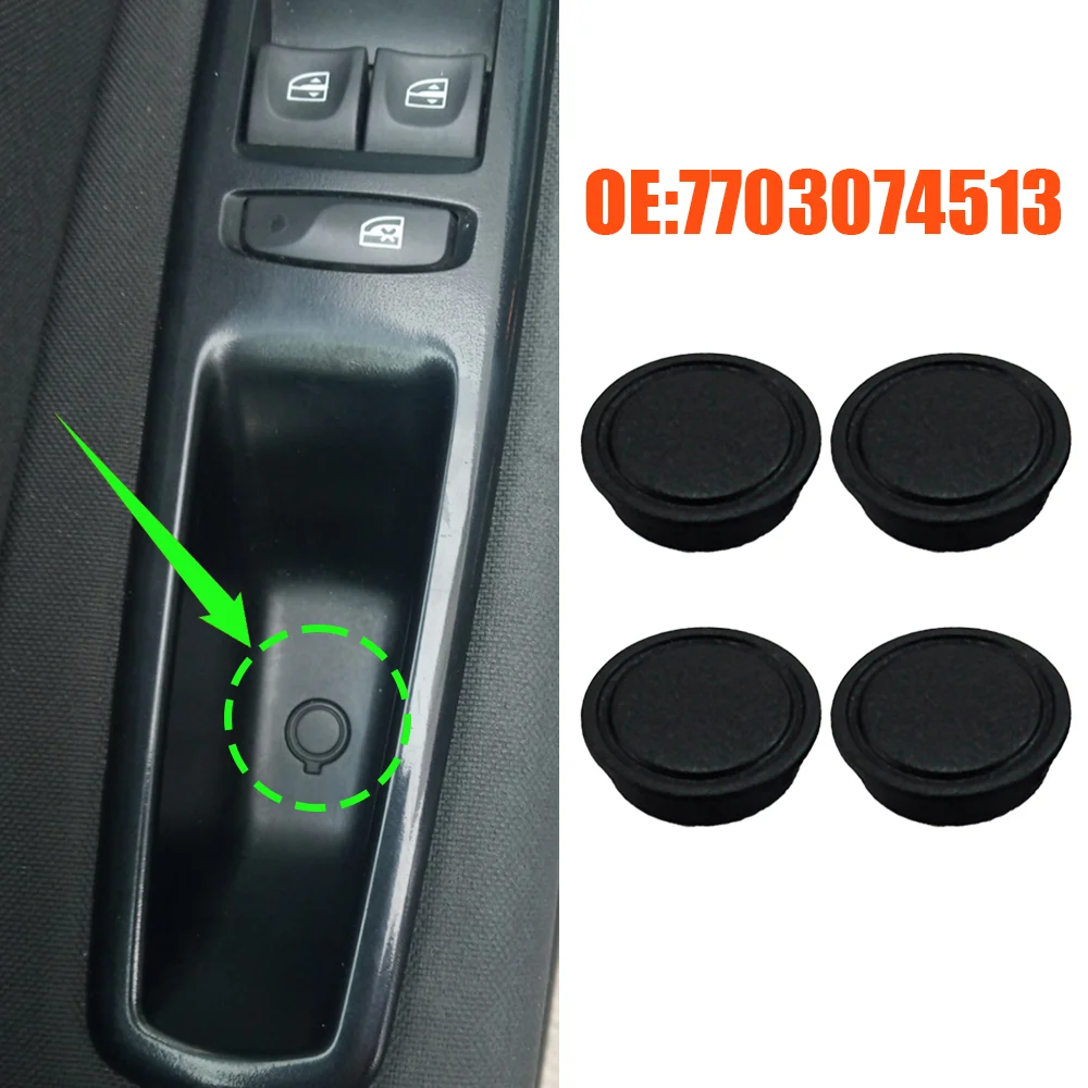 4x Auto Innen Vordertür Griff Aufbewahrungsbox Schraube Stecker Kappe Für Renault Megane II III Fluence Grand Scenic 2003-2016 7703074513 Image