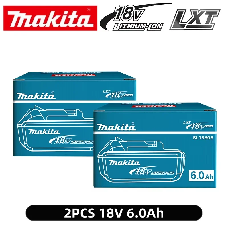 Original Makita Akku, 18V 6,0Ah wiederaufladbarer Akku für Elektrowerkzeuge BL1830 BL1840、BL1850、BL1860B, Makita 18V Image