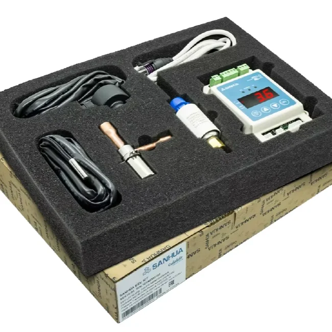 SANHUA Elektronisches Expansionsventil-Set SEC611 R4 SEC612 R4 EEV Druckwandler mit Packard-Kabel, Temperatursensor Image