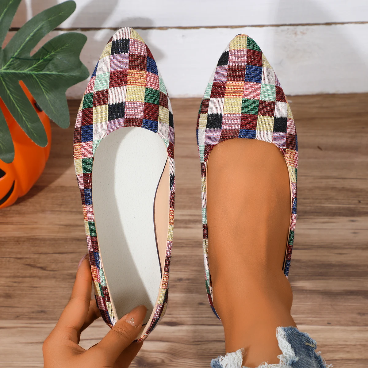 Neuankömmling 2025, Damen-Schuhe mit spitzer Zehenpartie, schöne Damenschuhe, Frühling/Herbst, modisch, bequem, lässig, flache Damenschuhe