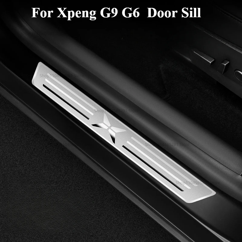 Für Xpeng G9 G6 Auto Tür-Schwellen-schutz Verschleißplatte Zubehör Pedal Styling Aufkleber Auto Schwelle Abdeckung Teile 2023 2024 Image
