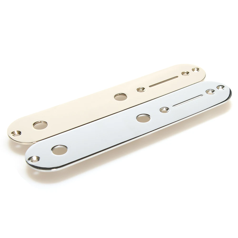 1-teilige Steuerplatte für E-Gitarre in Nickel-Chrom-Farbe für Tele-Gitarre Image