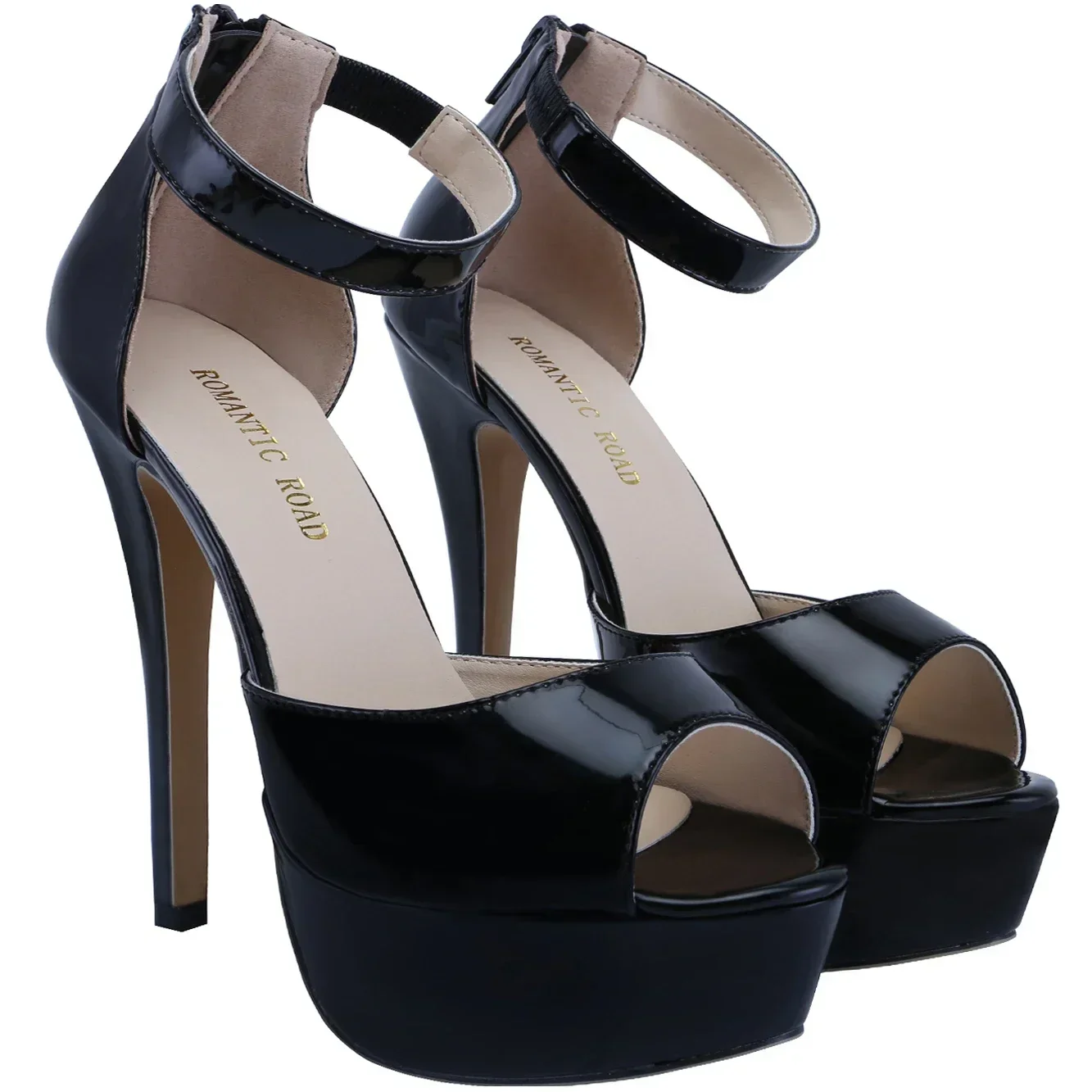 Cross-dresser Unisex Herren Pumps Queen Schuhe Sexy 14 cm Nachtclub Stil High Heels Party Plattform Knöchelriemen Sandalen Große Größe 43