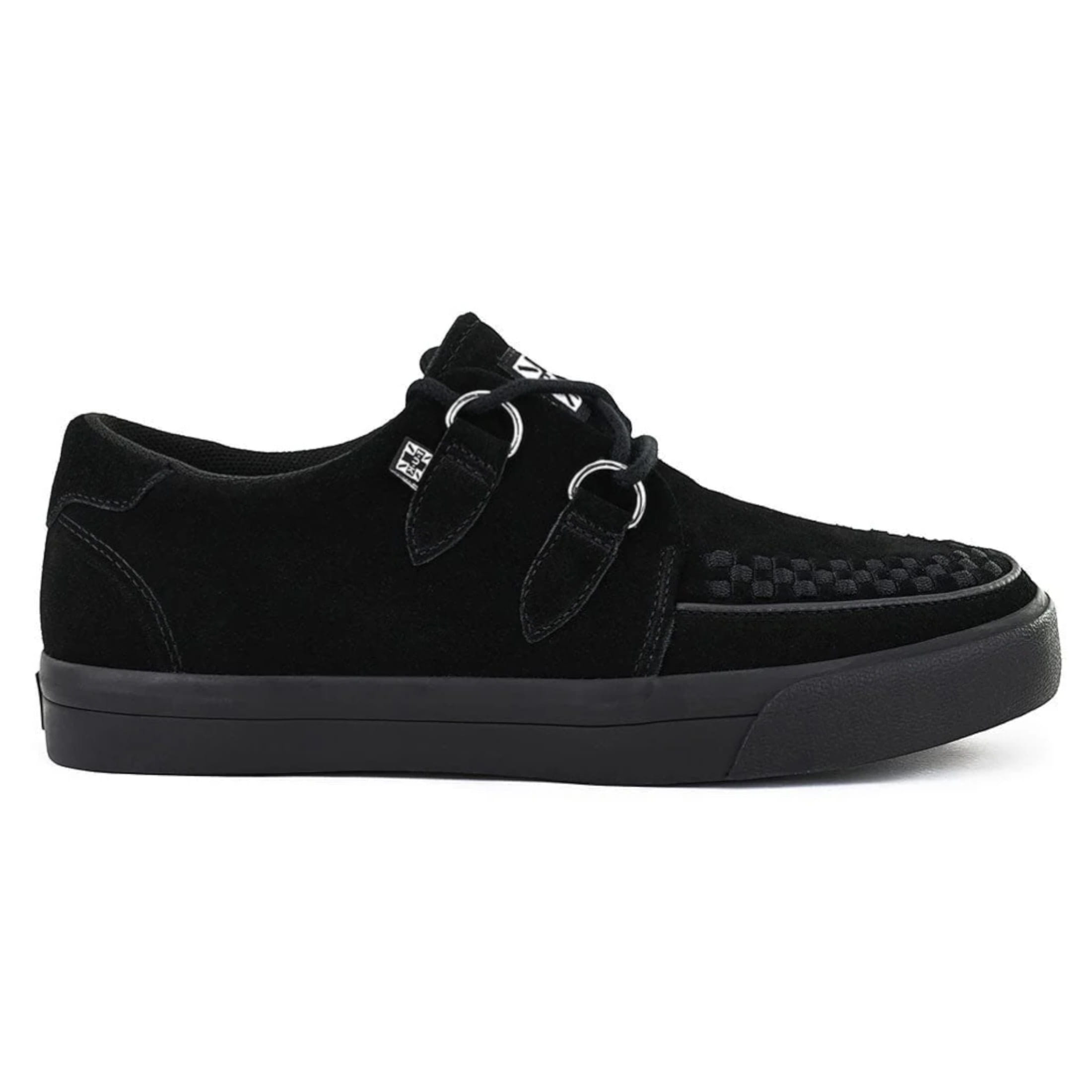 TUK Pointed Creeper Sneaker Schwarze Wildleder Plateau-Schuhe - A9178