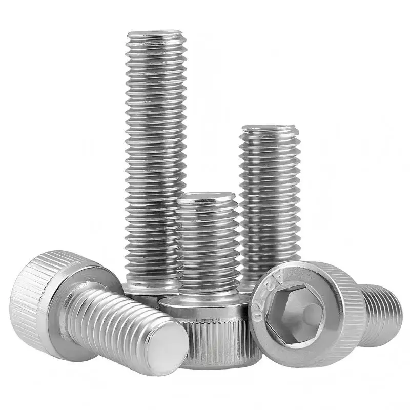 Sechskantschrauben aus Edelstahl 304, zylindrische Kopfschrauben, verlängerte Schraubenstangen, Schrauben M3M4M5M8M16M20 Image