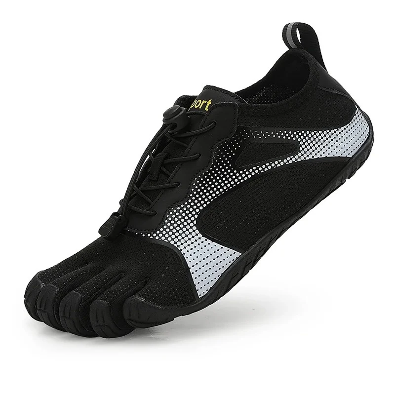 Neue Unisex Breitere Schuhe Atmungsaktives Mesh Herren Barfuß Fünf-Zehen-Schuhe Marken-Flachschuhe Weiche Zero-Drop-Sohle Breitere Zehenbox Sneaker Große Größen