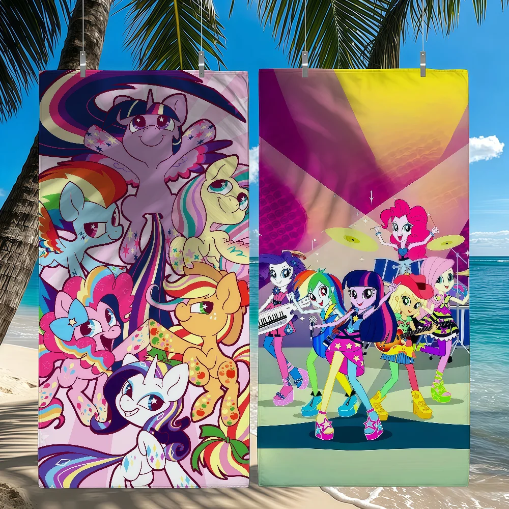 HB My L-Little P-Pony Handtuch, schnell trocknende Strandtücher, geeignet für Schwimmbäder, Camping, Yoga und das Fitnessstudio Image