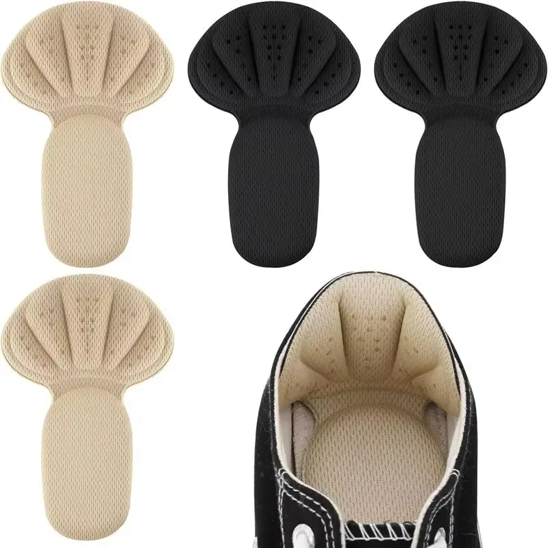 Nuova soletta in spugna 2 in 1 per il tallone, protezione per il tallone, per scarpe che sono troppo grandi, soletta antiscivolo in morbida rete.
