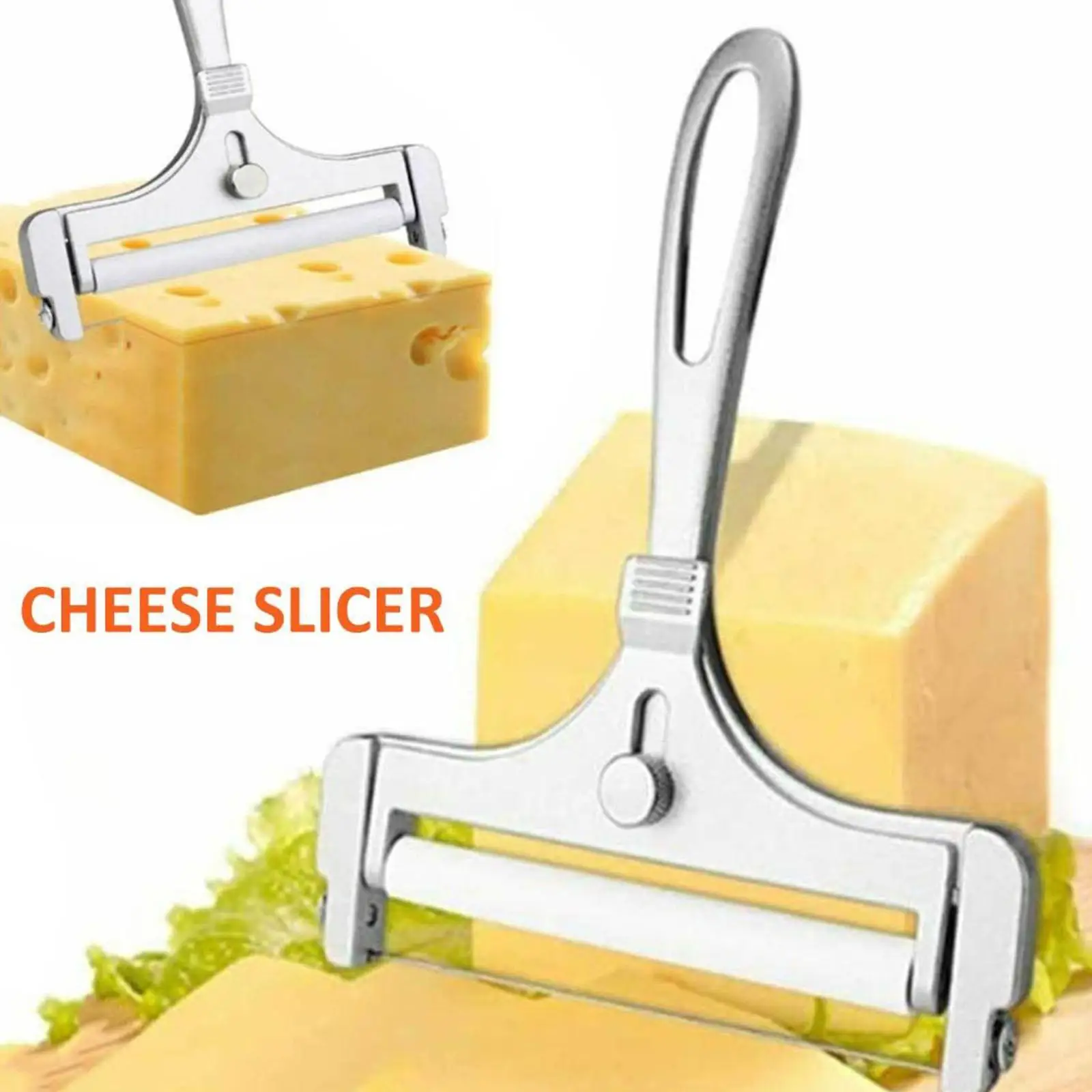Verstellbarer Käseschneider, große Rollenstärke, Zinklegierung, Gadget, Käse, Küche, Käse, Butterschaber, manuell Image