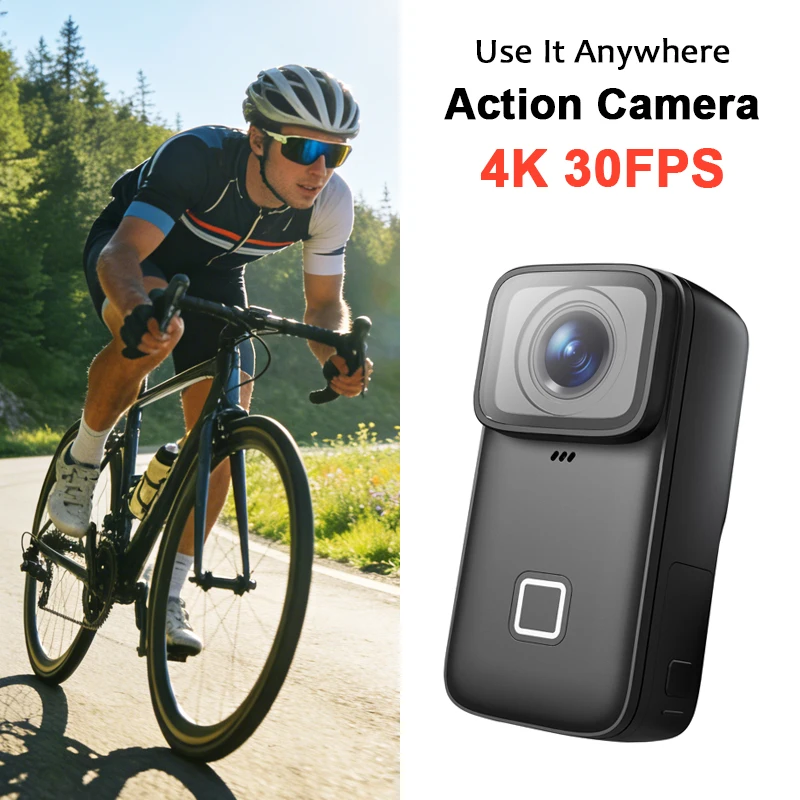 SJCAM C200 Pro 4K fps Action-Kamera mit 6-Achsen-EIS-Stabilisierung und Touchscreen für Vlogging, Motorradfahren und Outdoor-Sportarten ﻿ Image