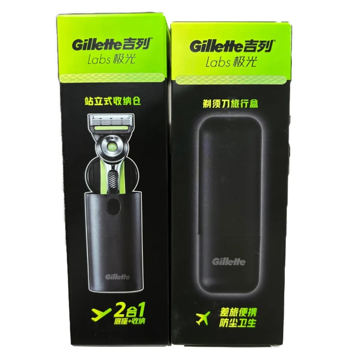 Gillette Labs 2-in-1 Reiseetui mit Ständer, Kompakter Magnetischer Rasiererhalter mit Belüftung, Hygienische Aufbewahrung für Gillette Labs Rasierer Image