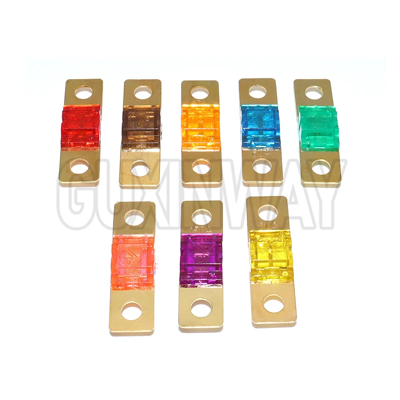 5 Stück 20A 30A 40A 50A 60A 70A 80A 100A 125A 150A 175A ANS SICHERUNG ANL vergoldete Bolzensicherungen Mini Stereo Audio AFS Sicherung Image