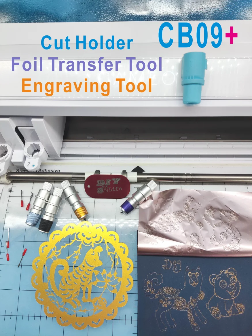 für Silhouette Cameo 4 3 2 1 Gravurspitze Ätzwerkzeug für Kunststoff CB09 Graphtec Blade Schneideplotterhalter Zubehör Image