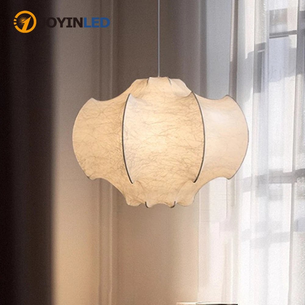 40/60CM Seiden-Pendelleuchte Nordischer Kronleuchter Deckenlampe Wohnzimmer Esstisch Beleuchtung Moderne Heimdekoration Hängelampe