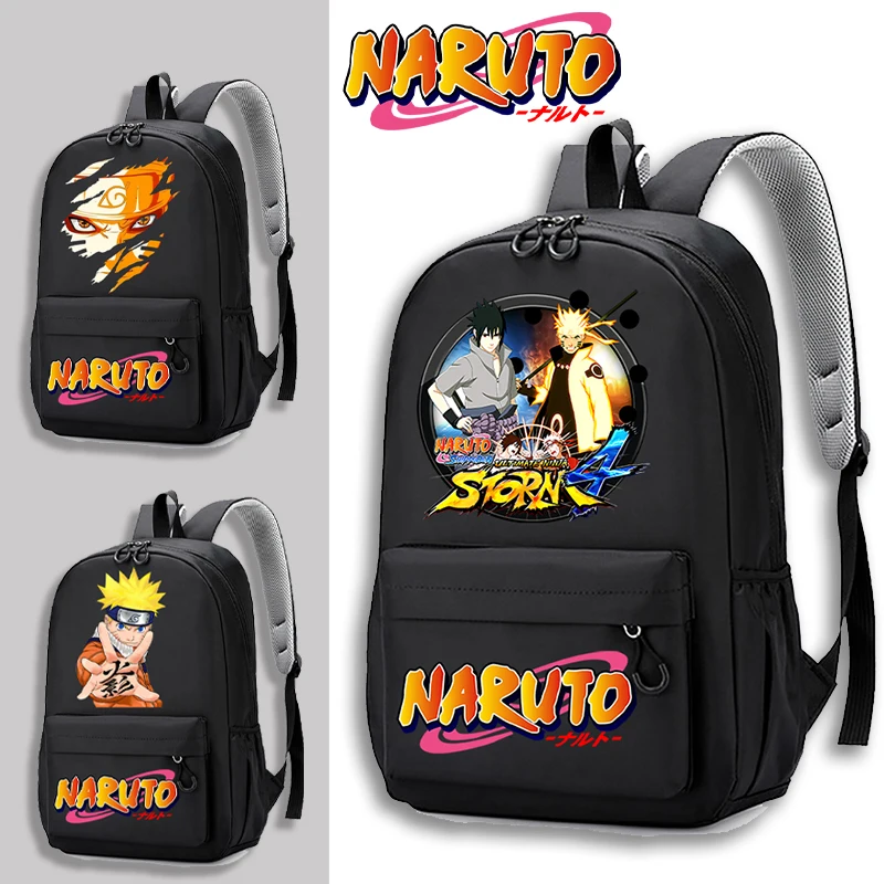 Sac à dos Naruto pour étudiants, cadeau pour le nouveau semestre, sac d'école imprimé à la mode, sac de rangement pour livres et papeterie, sac d'école de grande capacité