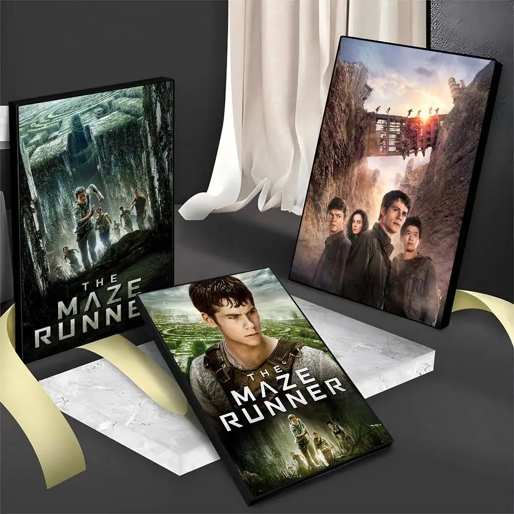 Film-Poster der Maze Runner-Serie, Anime-Poster, selbstklebende Whitepaper-Aufkleber, DIY-Raumdekoration für Bar, Café, Kawaii-Raumdekoration Image