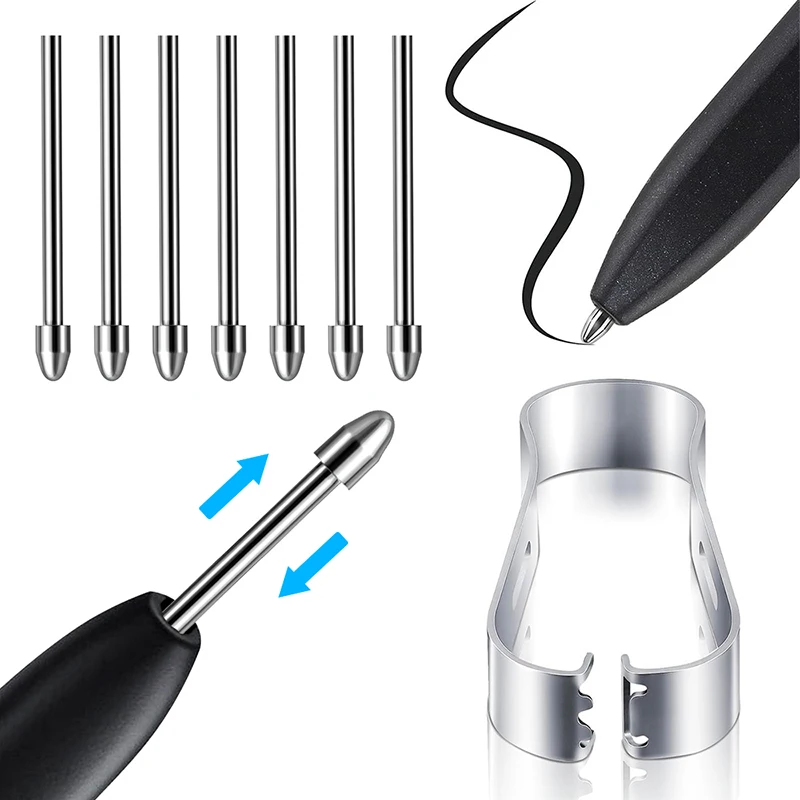 Metall-Stylus-Stiftspitzen, Ersatz-Stiftspitzen für Samsung Galaxy S Pen Tab S9 S8 S7 S6 Note 20 10 S23 S22 Ultra Stylus-Nachfüllspitzen Image