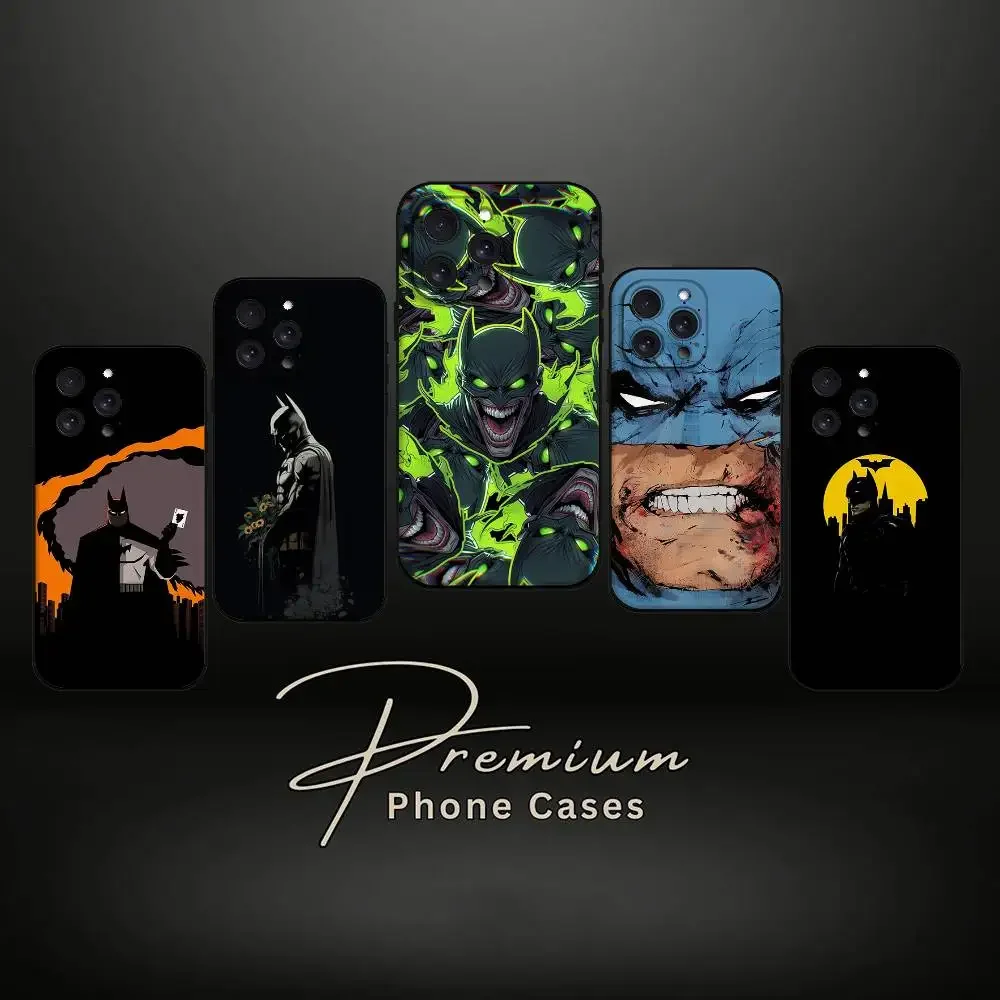 W-Batmans-r Stoßfeste Handyhülle für iPhone 17 11 13 15 14 16 Pro Max 12 Mini 7 8 Plus XR X XS Matte Funda Handycover Image