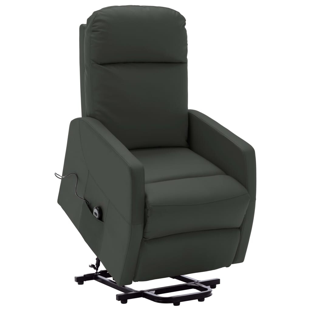 vidaXL Sessel mit Aufstehhilfe Anthrazit Kunstleder Image