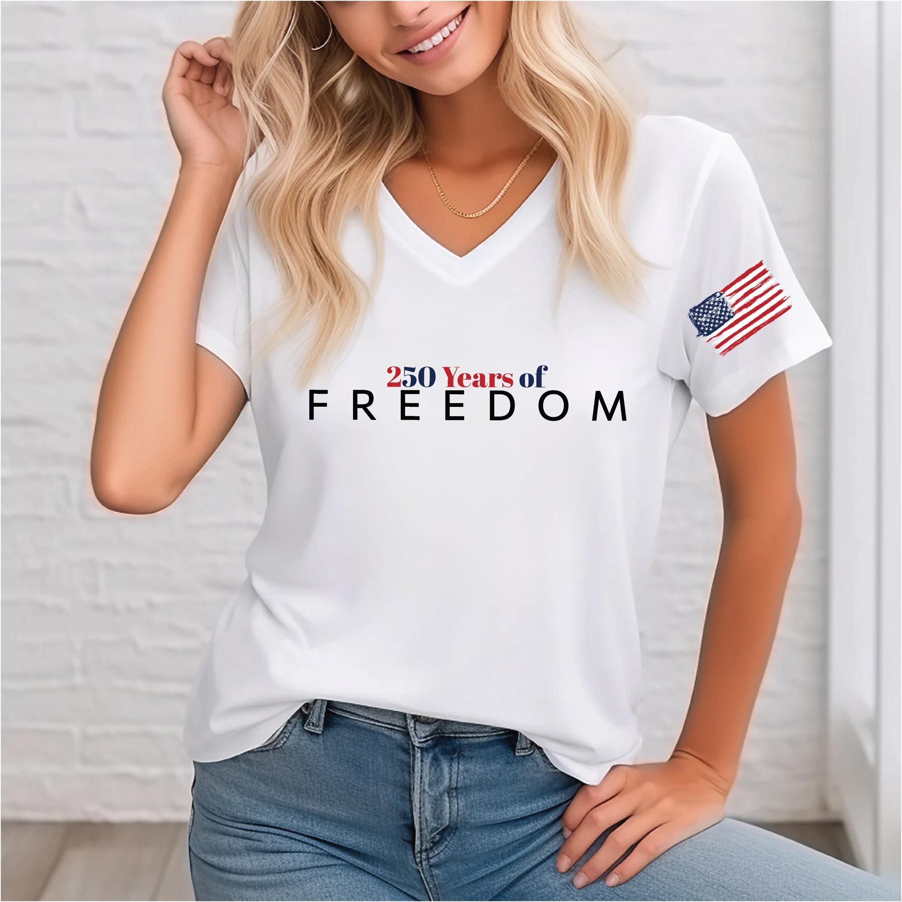 250 Years Of Freedom USA Flag Patriotic V Neck Racerback Tank Top light Green 3xl sweatshirt