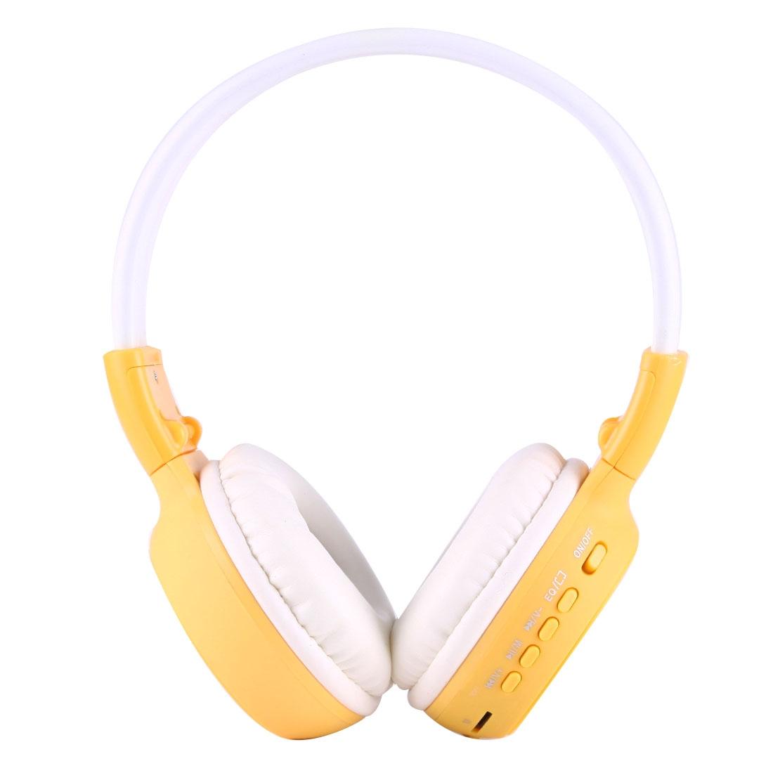 Wireless HiFi Headphones With LCD Screen & TF Card Slot red
