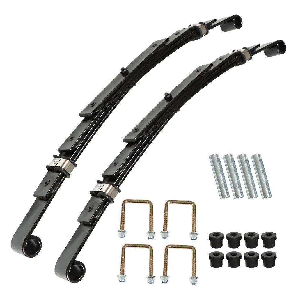 Heavy Duty Rear 4 Leaf Spring Set For EZGO TXT Golf Cart Suspension Upgrade Heavy Duty Rear 4 Leaf Spring Set For EZGO TXT Golf Cart Suspension Upgrade