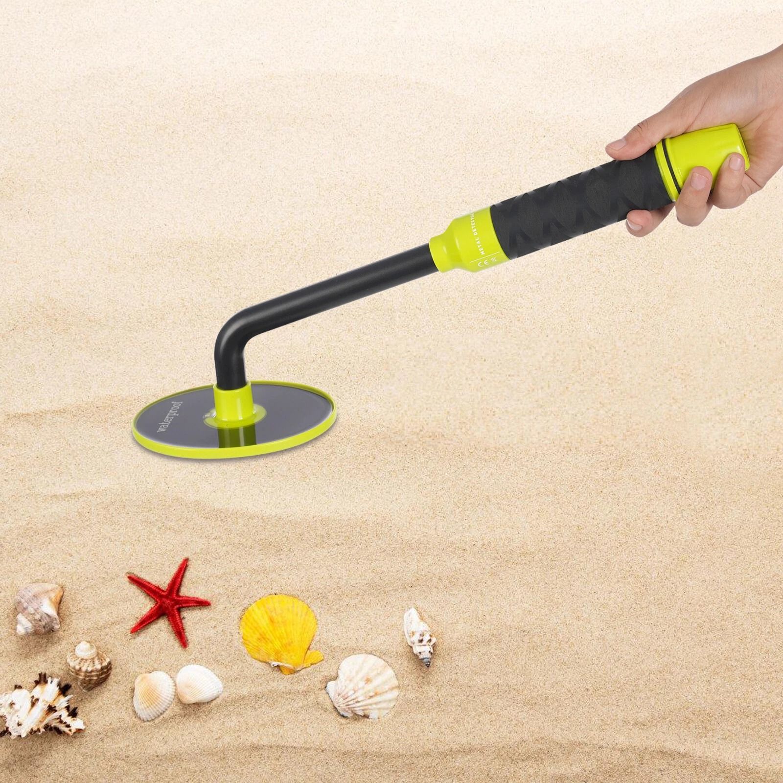 Waterproof Underwater Metal Detector With Hand Strap For Beach And Diving Treasure Hunting Waterproof Underwater Metal Detector With Hand Strap For Beach And Diving Treasure Hunting