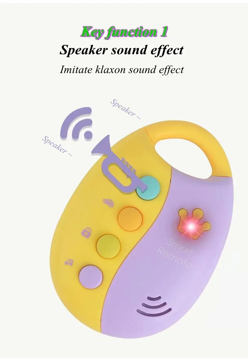2025 neue Baby Spielzeug Musical Auto Schlüssel Vocal Smart Remote Auto Stimmen Pretend Spielen Pädagogisches Spielzeug Für Kinder Baby Musik spielzeug