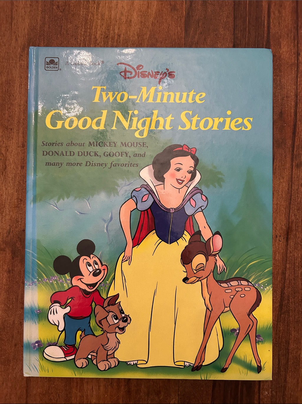 Disney Other | 1993 A Golden Book - Disney Two-Minute Good Night Stories Vintage Kids Storybook | Color: Blue/Yellow | Size: Osbb
