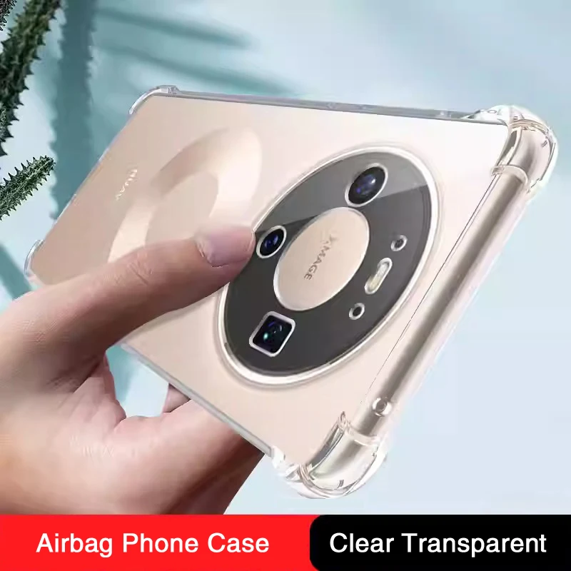 Premium Transparente Airbag Stoßfeste Handyhülle für Huawei Mate 80 Pro Max 70 60 50 40 30 20 RS 10 Pro Silikon Rückseite Image