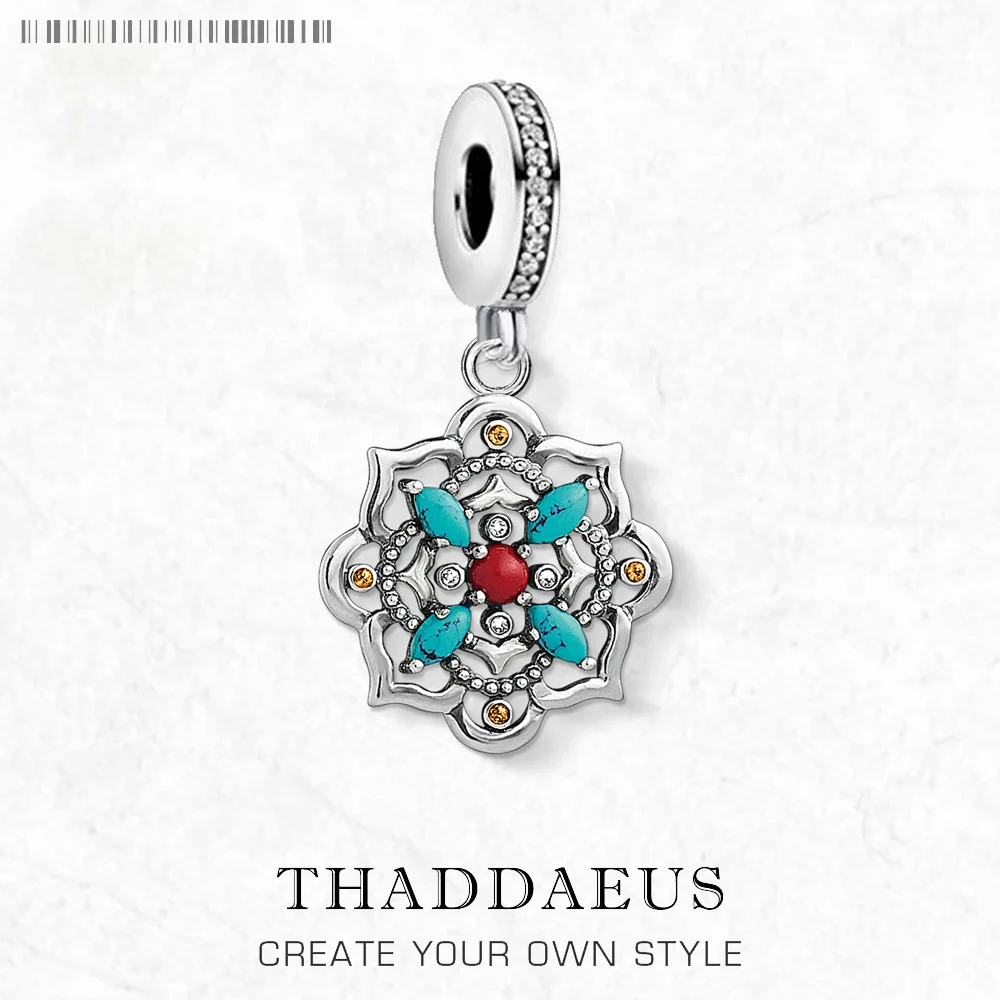 Lotus Blume Charme, Europa Club Edlen Schmuck Für Frauen Männer Sommer Vintage Geschenk In 925 Sterling Silber