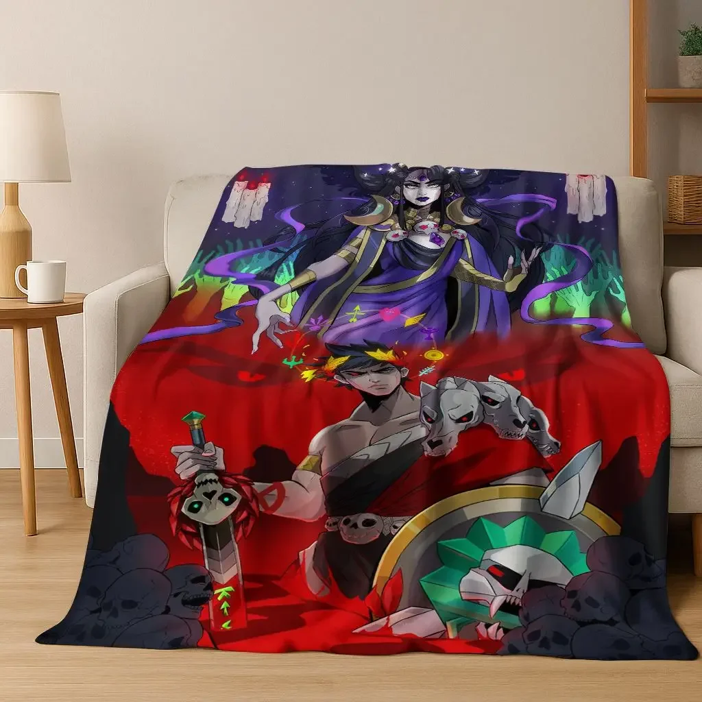 D Classics Game Hades Cartoon-Flanelldecke, gemütlicher weicher Überwurf für Zuhause, Schlafzimmer, Bett, Sofa, Picknick-Abdeckung, Geschenk für Kinder Image