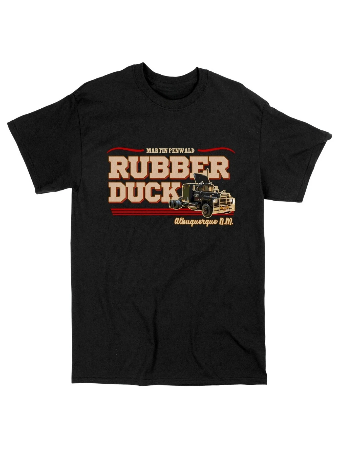 Leichtes Vintage-Grafik-T-Shirt mit dem ikonischen Convoy Rubber Duck Movie aus den 70er und 80er Jahren – Kurzarm, Unisex-Freizeitkleidung, perfekt für Filmliebhaber, kombiniert klassischen Stil mit