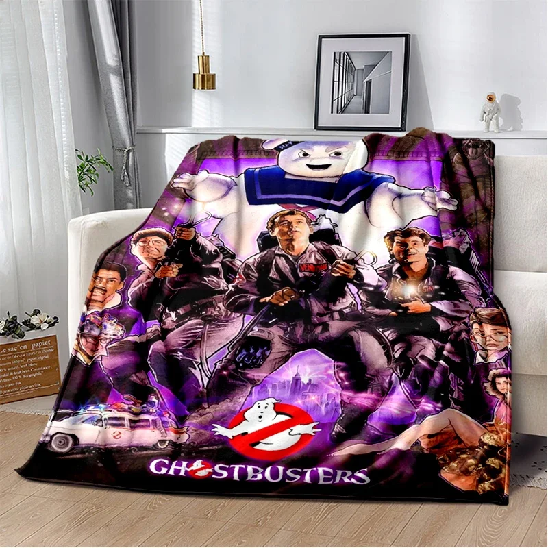 Ghostbusters Horrorfilm-Cartoon-Überwurfdecke, weich, gemütlich, für Schlafzimmer, Sofa, Reisen, Picknick, Kinderheim, neuer Stil Image